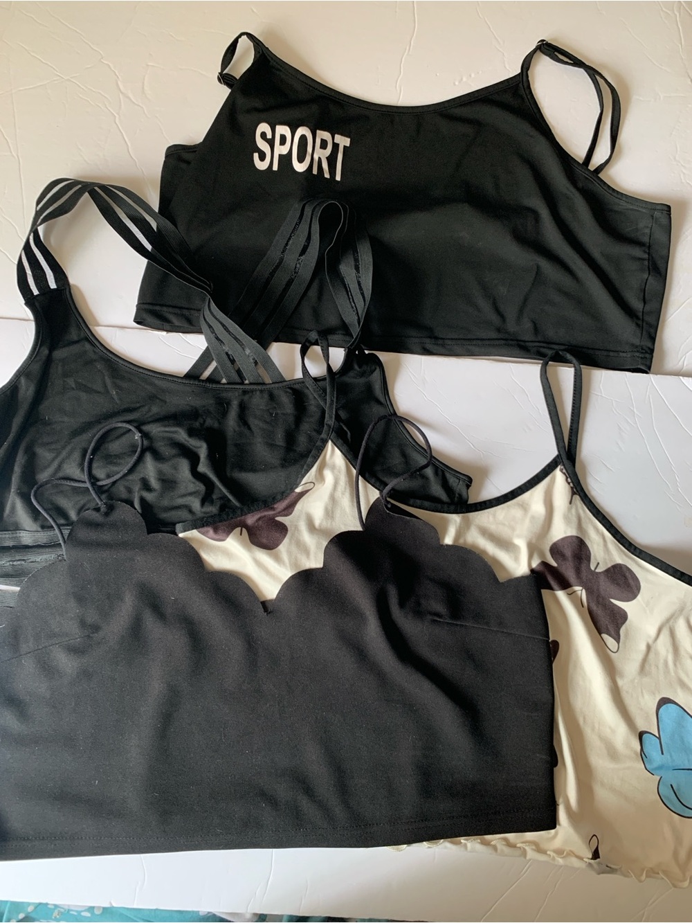 4 Bralette Bundle and Pajama Set